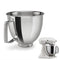 Bol mélangeur en acier inoxydable pour robots sur socle KitchenAid 4,5 et 5 pintes (argent)